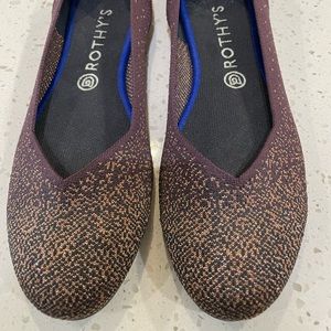 Rothy’s Eggplant Metallic flats